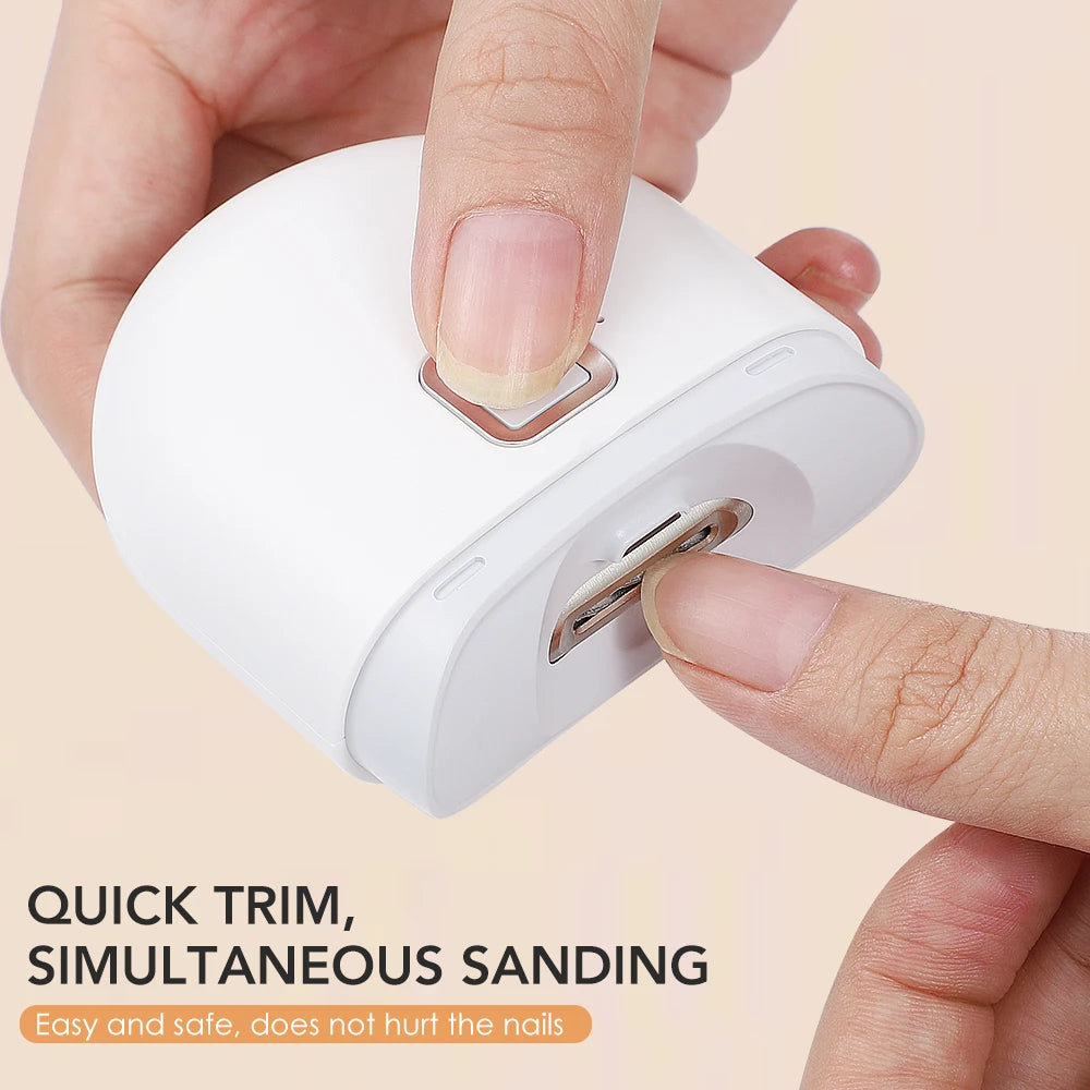 Electric Automatic Nail Clipper Manicure Nail Trimmer for Adult Baby Finger Toe Scissors Pedicure Nail Cutter Sharpener Manicure
