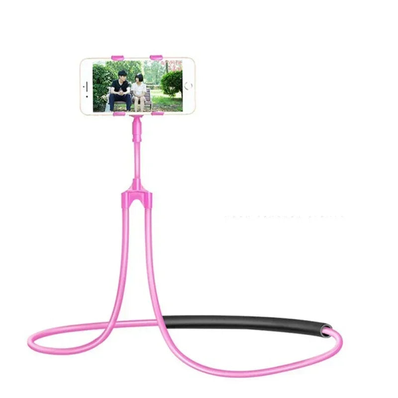 Flexible Mobile Phone Holder Hanging Neck Lazy Necklace Bracket Bed 360 Degree Phones Holder Stand For iPhone Xiaomi Samsung