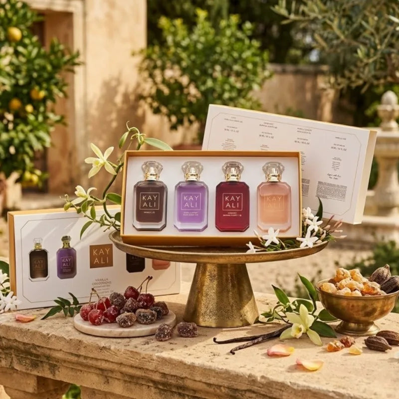 30ml*4 KAYALI Perfume Set Long Lasting Luxury Unisex Portable Mini Fragrance Collection Elegant Sweet Rich Smooth Premium Scent