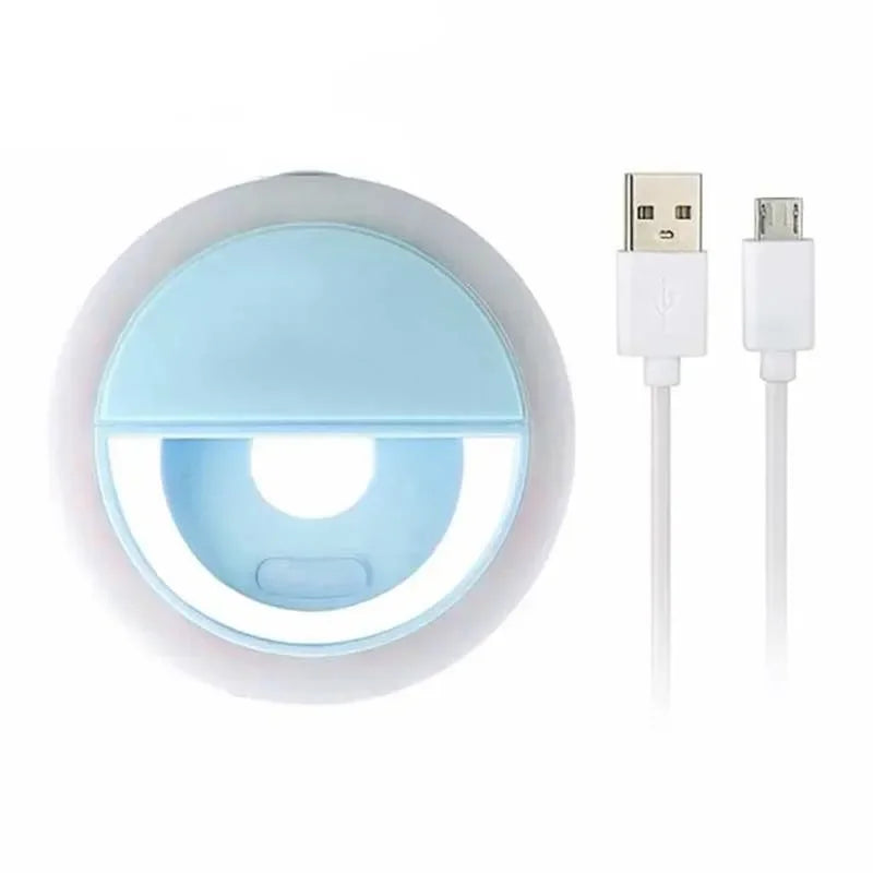 Ringlight Selfie Light Clip On Light For iPhone Samsung POCO Phone Light Ring Video Photo Lamp Flashlight Back Light USB Charge