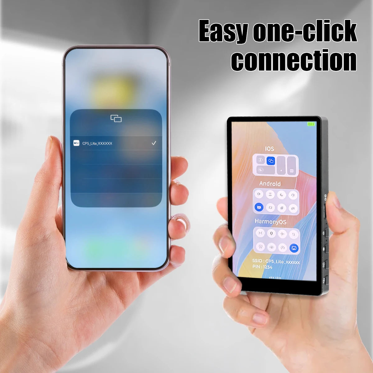 Mobile Phone Wireless Magnetic Selfie Monitor Screen For Smartphone Vlog Live Stream Video Recording for iPhone Android phone