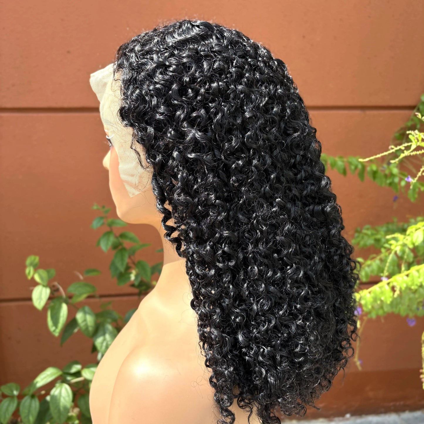 Premium 350% Density Kinky Curly Human Hair Wig - 13x4 Lace Front Bob Wig for Women
