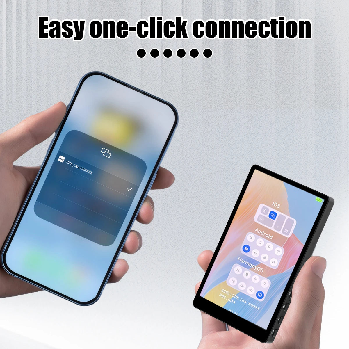 Mobile Phone Wireless Magnetic Selfie Monitor Screen For Smartphone Vlog Live Stream Video Recording for iPhone Android phone