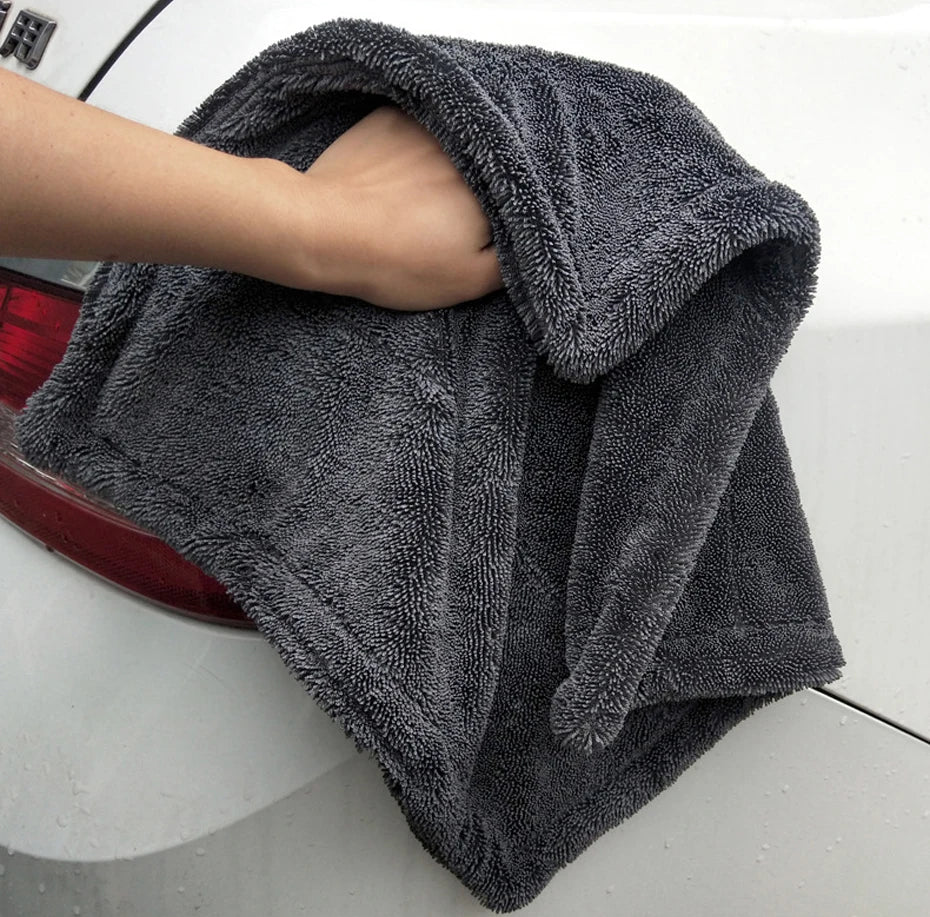 Microfiber Car Cleaning Towel 1200GSM Double-Sided Ultra Absorbent Car Wash Cleaning Cloth Soft Scratch Proof/Lint Washing Towel