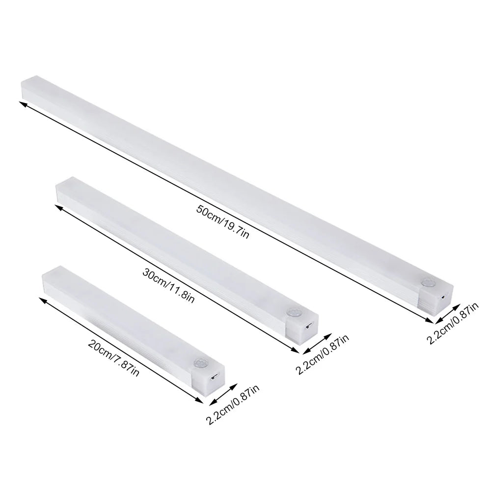 LED Motion Sensor Light Wireless LED Night Light Type C Rechargeable Light Cabinet Wardrobe Lamp Staircase Backlight For Kitchen