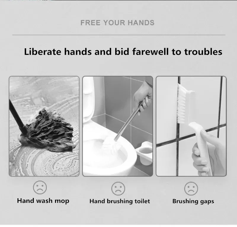 1 Set 304 Stainless Steel Wire Drawing Non-Punching Booster Toilet Spray Gun - Female Washing Device with Small Flower Sprinkler