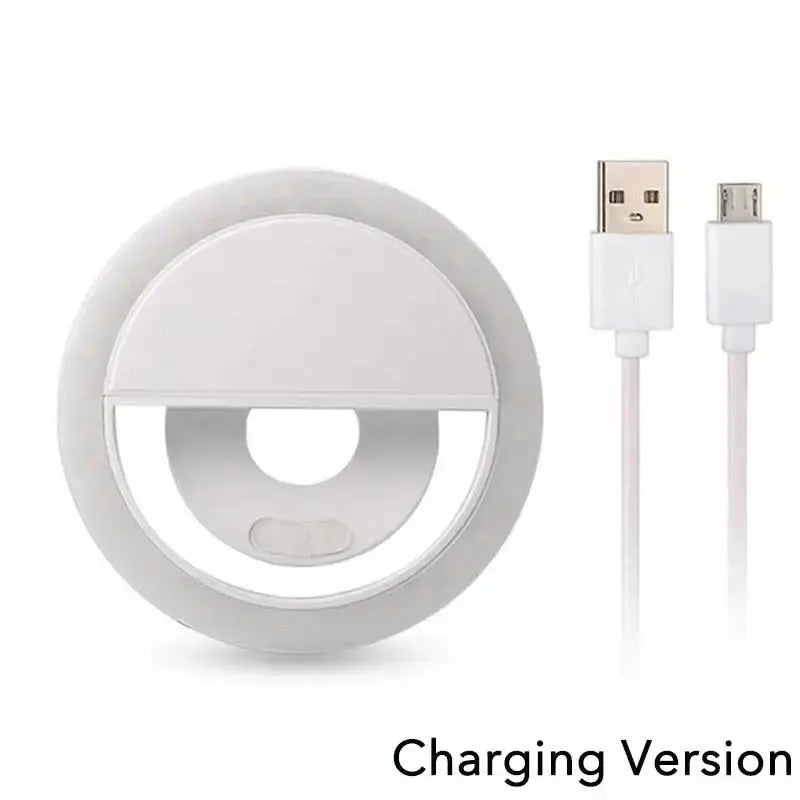 Mobile Phone Fill Light USB Charge Led Selfie Ring Light Phone Live Broadcast Video LED Selfie Ring Lamp For All Smartphone