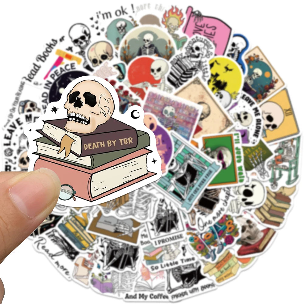50PCS Smutty Dark Romance Bookish Spice Reader Girl Cartoon Booktok Sticker Aesthetic Car Kindle Ipad Phone Laptop Diary Sticker