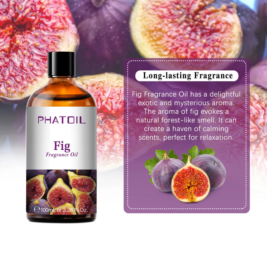 PHATOIL 100ml Aromatherapy Fragrance Oil Coconut & Vanilla Strawberry Cherry Lemon 1/2/3pcs Aroma Oil For Diffuser Candle Making
