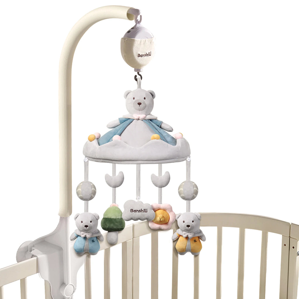 Banshili Music Bed Bell Baby Mobile Cute Cartoon Soothing Boys and Girls Toys Baby Mobile for Crib Baby