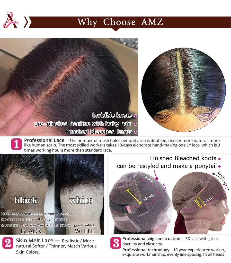 HD Reddish Brown Glueless Wigs Human Hair Dark Red Brown Body Wave 13x4 Lace Front Human Hair Wigs Brazilian Pre Plucked On Sale