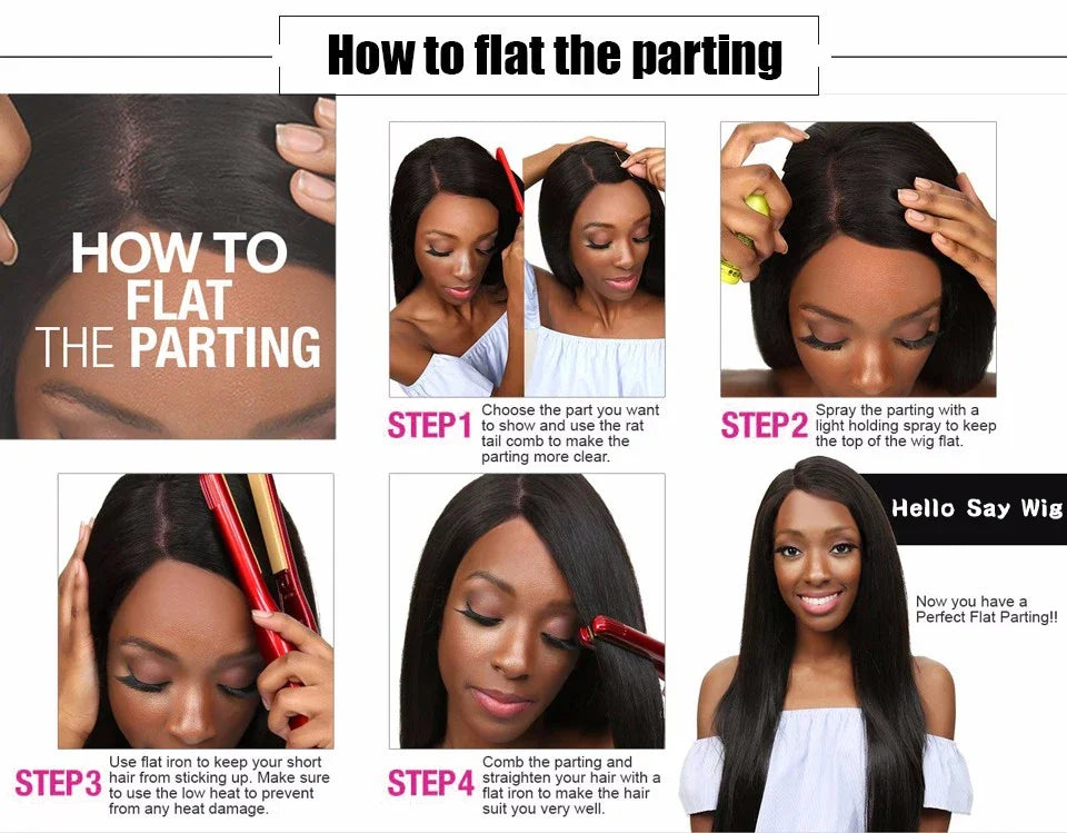 Premium Glueless Human Hair Wig 4x4 HD Lace Bob 12 Inch - Brazilian Straight Remy Hair