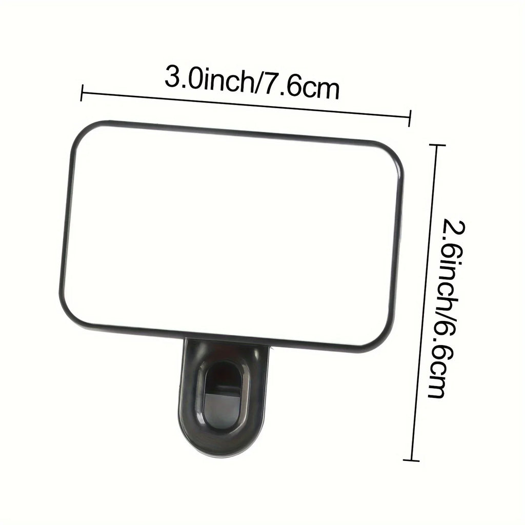 Selfie Fill Light – Mini Clip-on LED, Rechargeable, 3 Color Modes & Adjustable Brightness for Phones & Computers