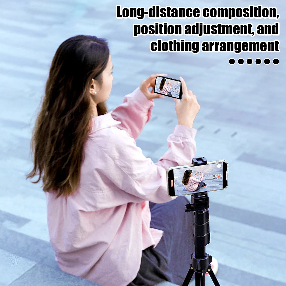 Mobile Phone Wireless Magnetic Selfie Monitor Screen For Smartphone Vlog Live Stream Video Recording for iPhone Android phone