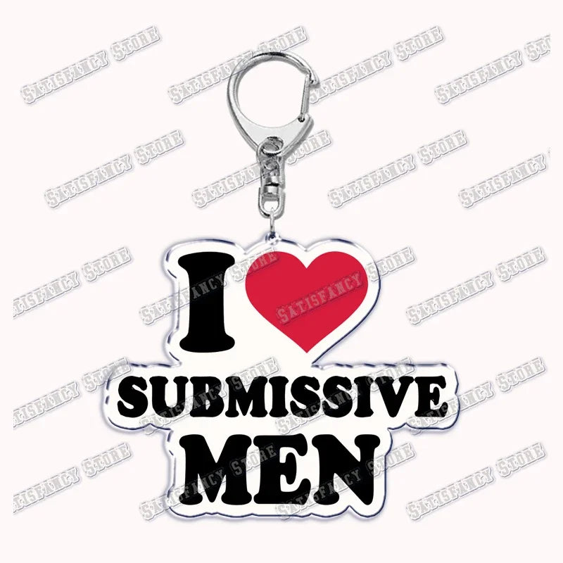 Custom I Love You My Fictional Boyfriend Awesome Girlfriend Keychain Emo Boys Hot Wife Mom Dad Key Ring Keychains Bf Gf Gifts