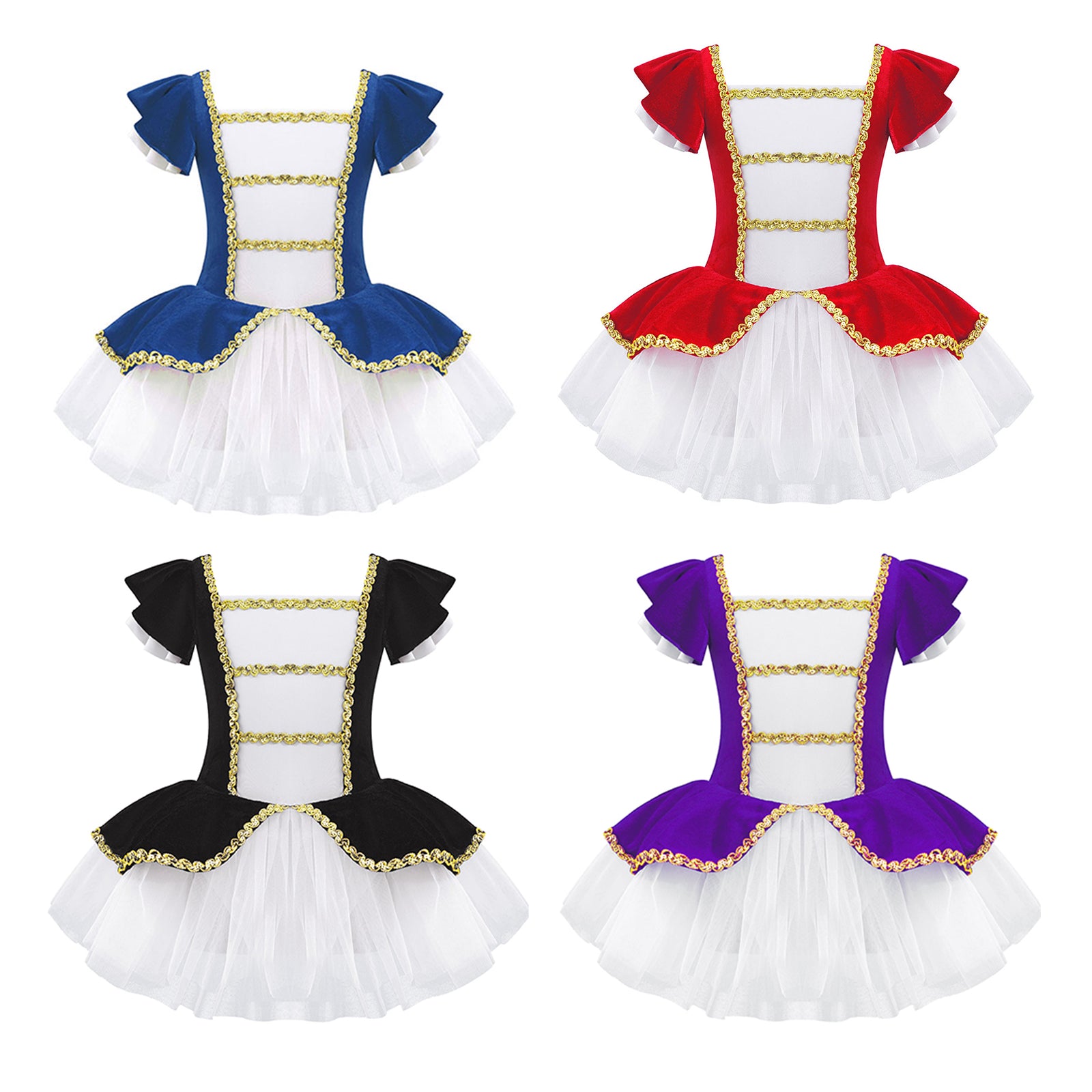 Kids Girls Children Dancer Ballet Dance Dress Gymnastic Leotard Tutu Princess Dress for Stage Performance Clothes Christmas Gift