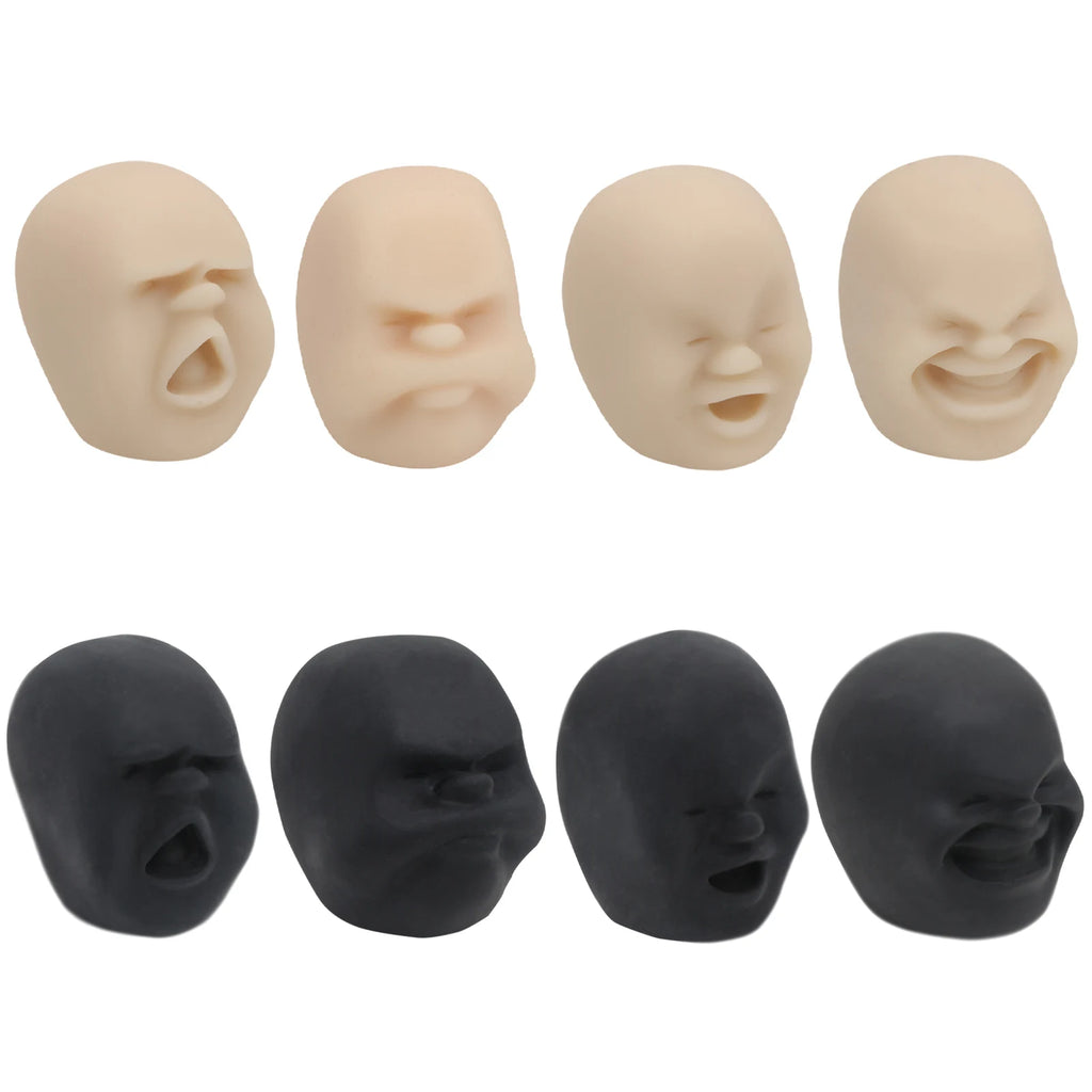 Human Face Emotion Vent Ball Resin Relax Doll Fun Novelty Caomaru Antistress Ball Toy Adult Stress Relieve Novelty Toys Gifts ﻿