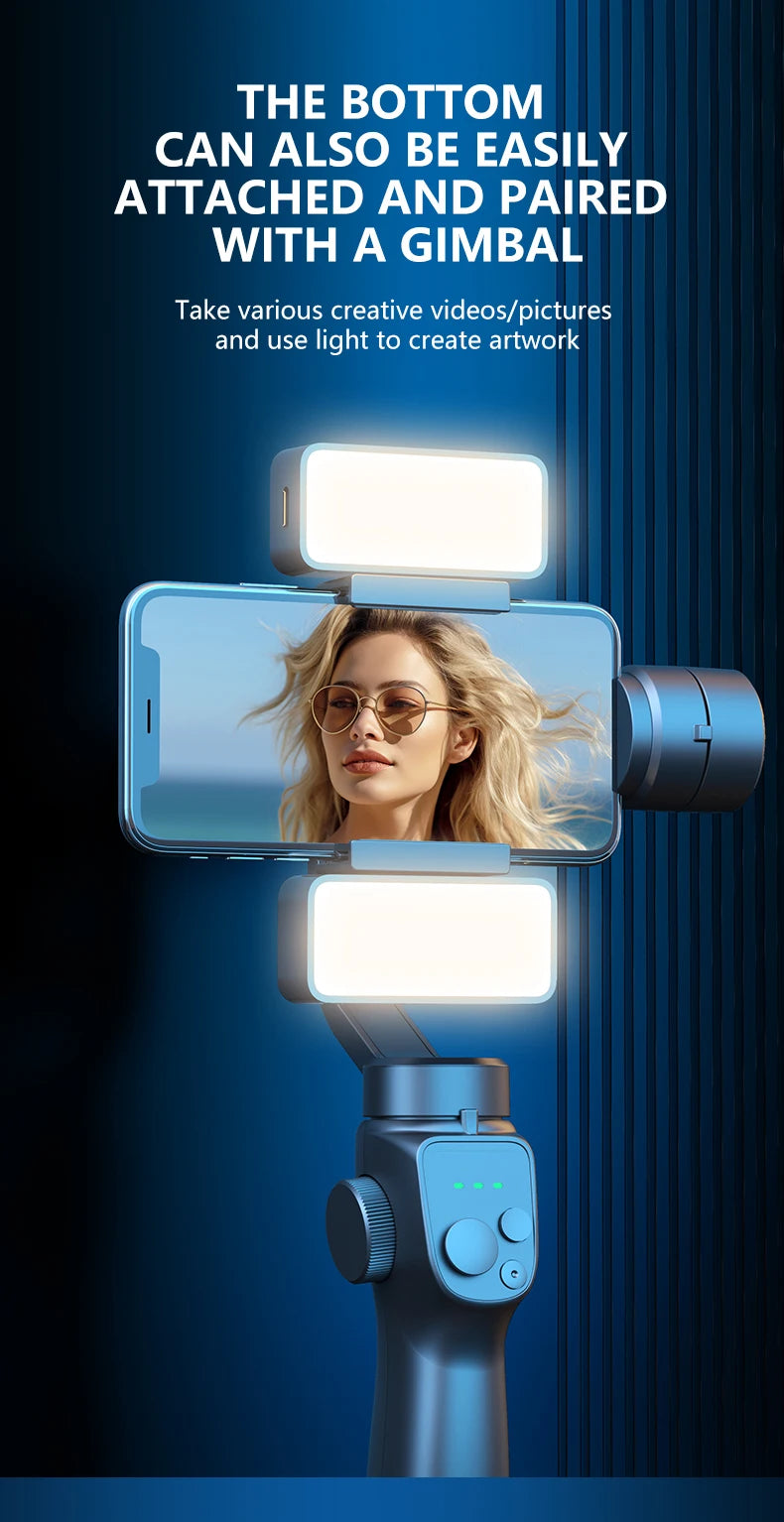 Magnetic Portable Mini Selfie Fill Light Adjustable Lighting Rechargeable Portable Led Video Light For Tiktok Camera Mobile IPad