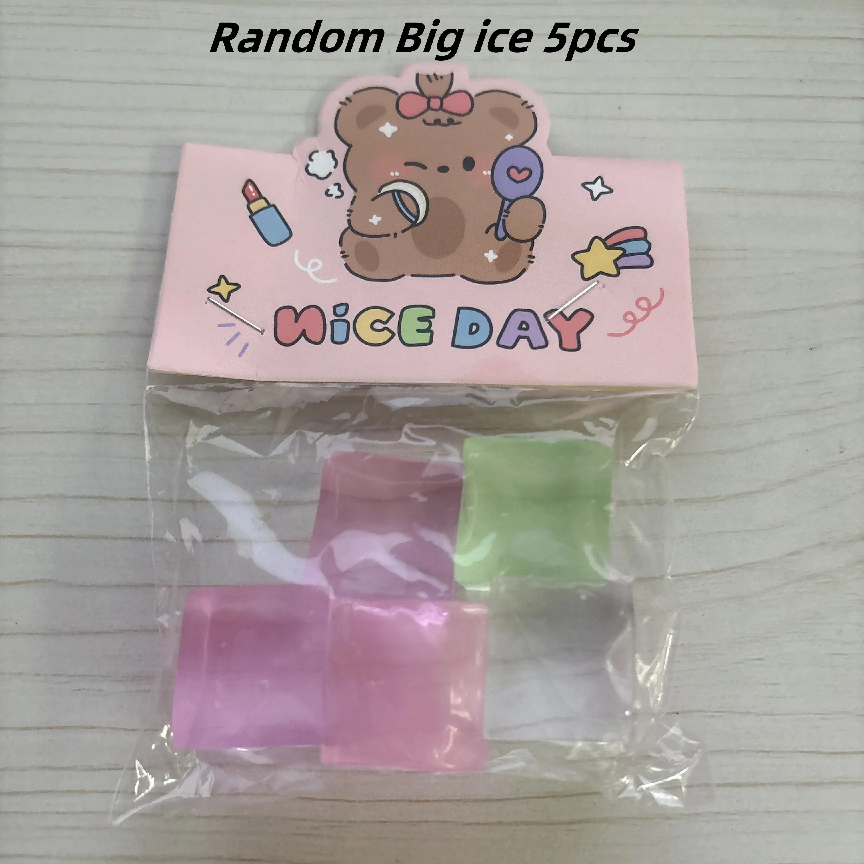 Fidget Toy Mini Squishy Toys Mochi Ice Block Stress Ball Toy Kawaii Transparent Cube cat paw fish Stress Relief Squeeze Toy