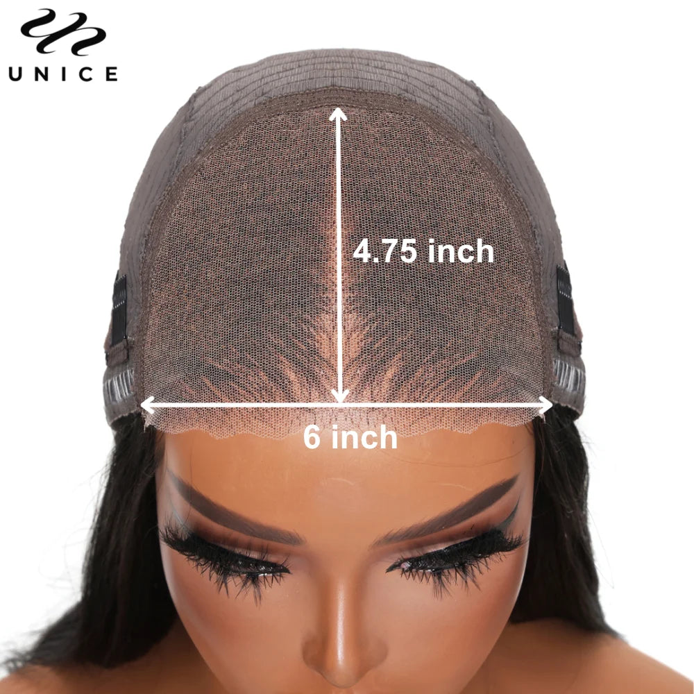 Unice Hair 200% Density Blonde Highlight Curly Wig Pre Cut 6x4.75 / 7x5 Lace Glueless Wig Human Hair Ready To Wear