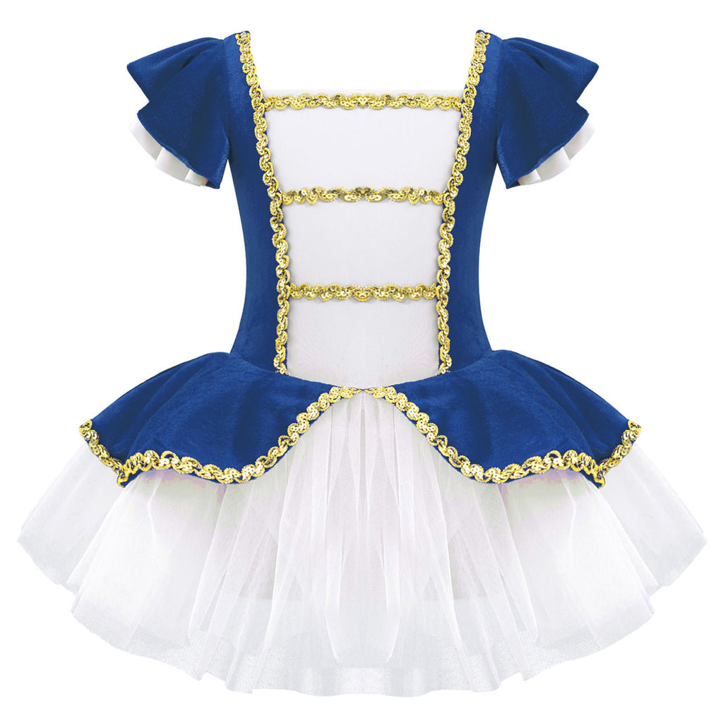 Kids Girls Children Dancer Ballet Dance Dress Gymnastic Leotard Tutu Princess Dress for Stage Performance Clothes Christmas Gift