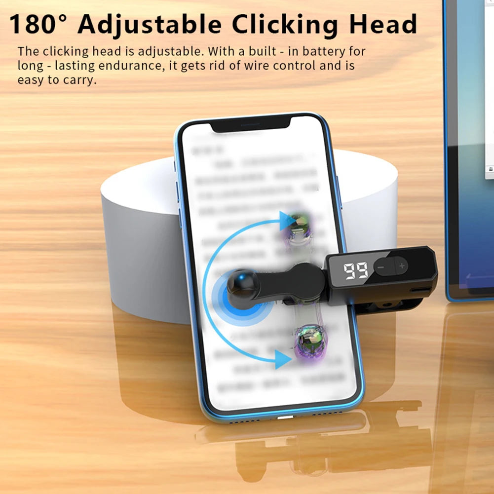 Fast Click Simulation Finger Continuous Click for Phone Phone Screen Tapper for Game Live Broadcasts Likes Reward Task
