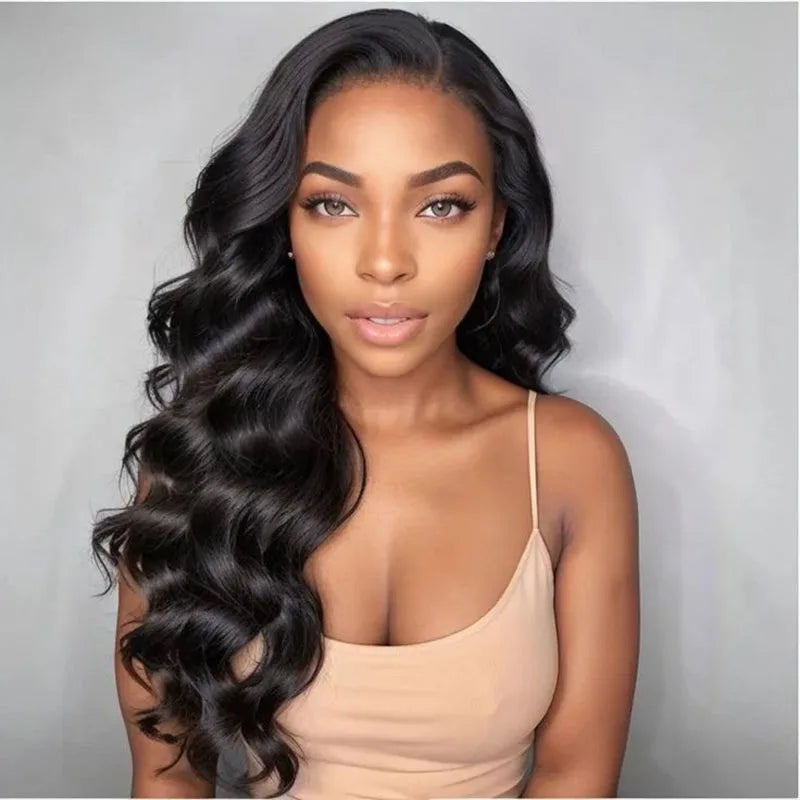 ISEE Hair Wear Go Transparent Body Wave Lace Front Wig Pre Bleached Knots Glueless Wigs Human Hair Wig Pre Cut PrePlucked