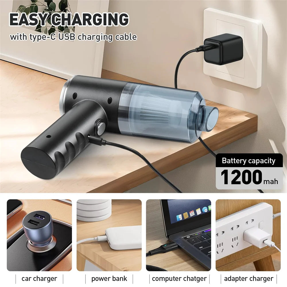 Portable Small Vacuum Cleaner For Multi Purpose Vehicles Small Household Pump Handheld Car Vacuum Cleaner