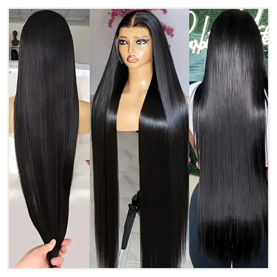 300 400 High Density Lace Wig 13x4 13x6 HD Straight Lace Front Wig PrePlucked 360 Lace Frontal Wig Vietnamese Raw Human Hair Wig