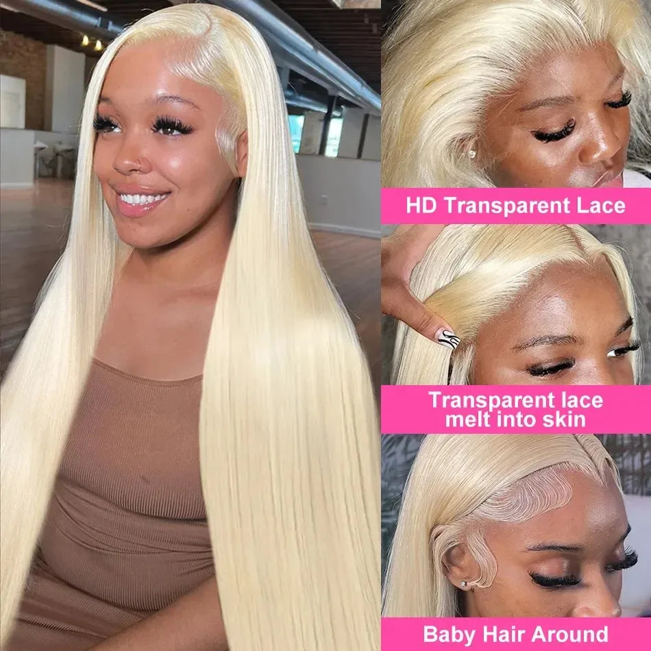 250 Density 613 Hd Lace Frontal Wig 13x6 Wig Human Hair Straight 13x4 Lace Front Transparent Lace Honey Blonde Wigs For Women