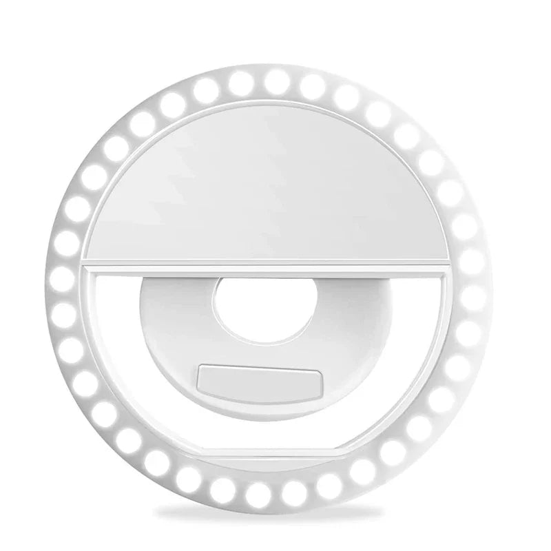 Led Selfie Ring Light Portable USB Charge Phone Lens Lamp Mobile Phone Live Broadcast Video Selfie Fill Light for All Smartphone