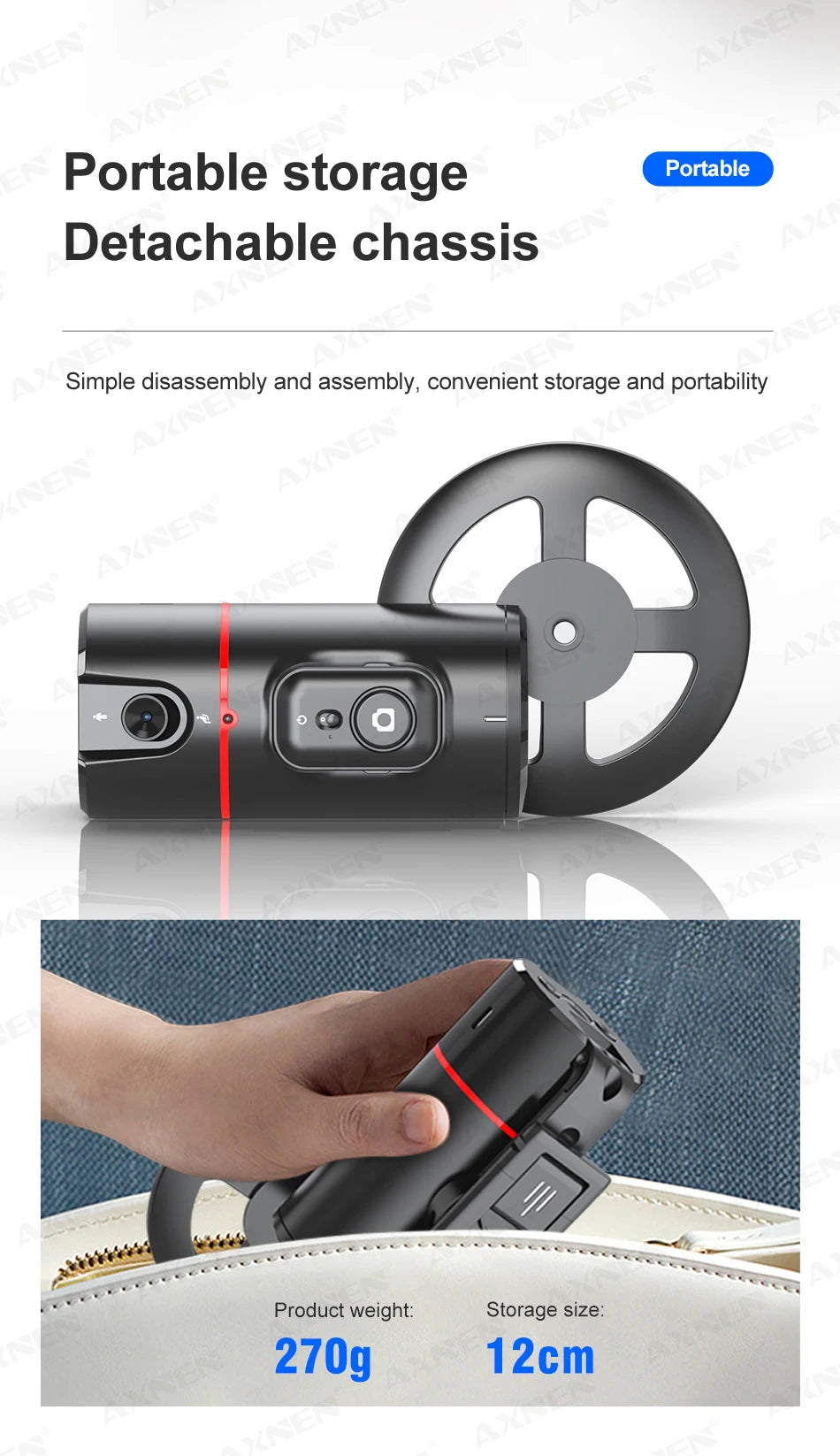 P02 Auto Face Tracking Stand 360° Rotation Phone Holder Desktop Following Gimbal Stabilizer for Smartphone Live Vlogging Video