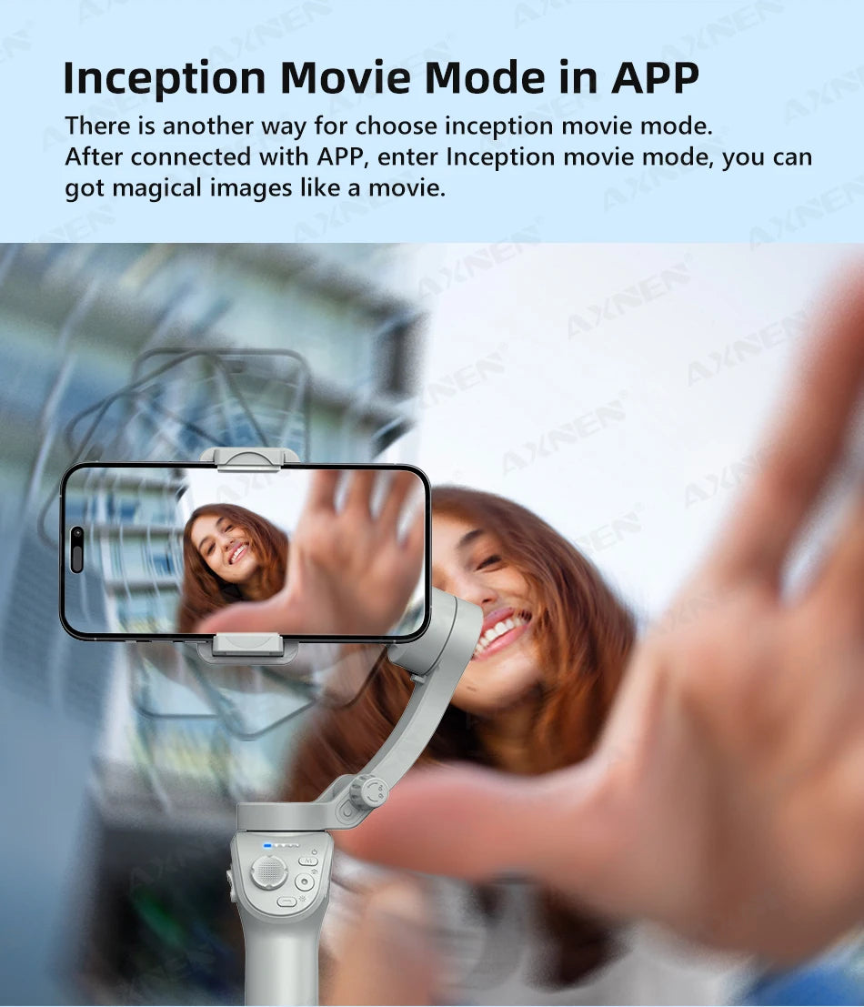 3 Axis Handheld Gimbal Stabilizer for Smartphone with Fill Light for iPhone Android Face Tracking Tiktok Vlog Smart Gimbals HQ6