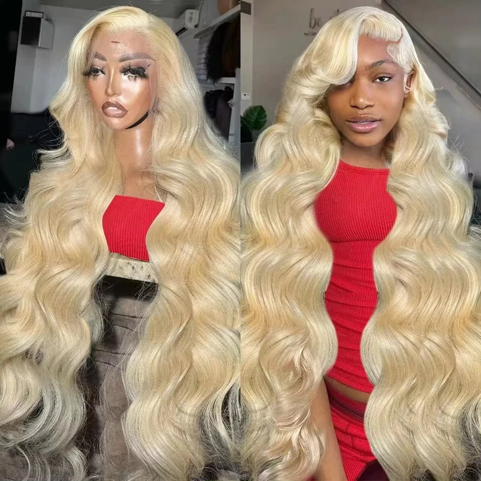 13x6 Body Wave Transparent Hd 30 40 Inch 613 Honey Blonde Lace Frontal Human Hair Wig 200 Density Brazilian 13x4 Lace Front Wig