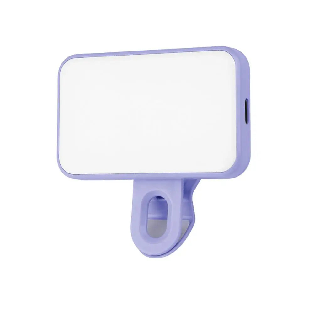 Mini Mobile Phone Flashes Selfie Lights Rechargeable 3 Modes Brightness Adjustable Clip On For Laptop Mobile Phone Fill light