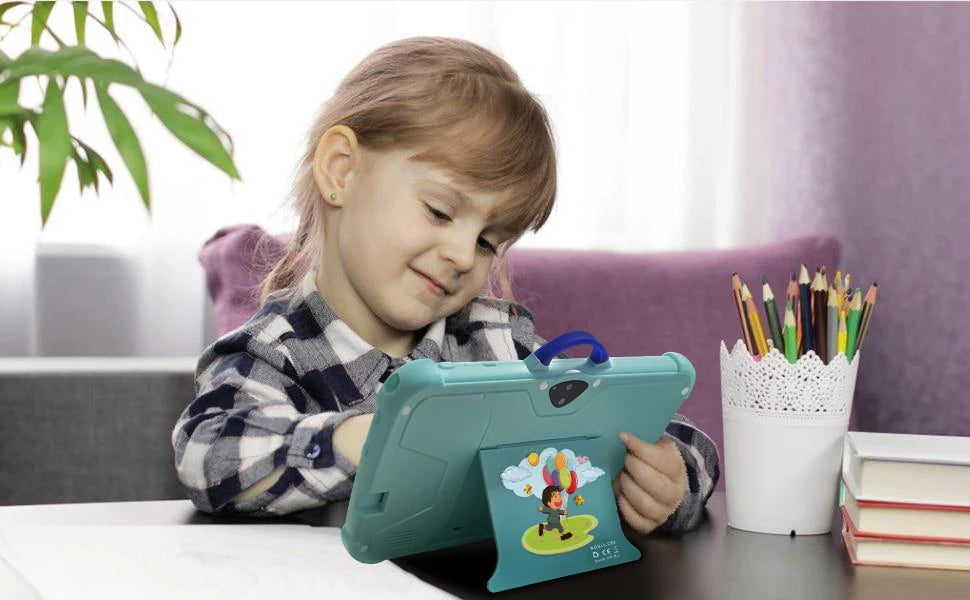 2024 New Arrival 7 Inch WiFi Kids' tablet Octa Core 4GB RAM 64GB ROM Google Learning Education Version Dual Cameras Tablets