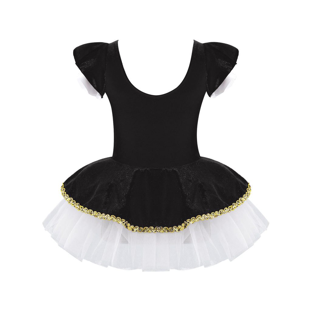 Kids Girls Children Dancer Ballet Dance Dress Gymnastic Leotard Tutu Princess Dress for Stage Performance Clothes Christmas Gift