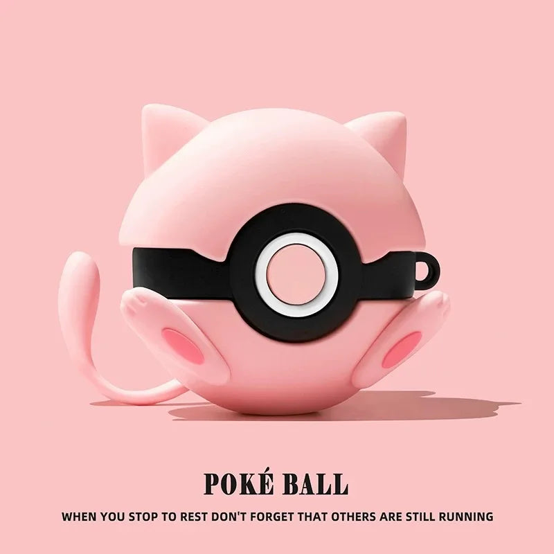 For Airpods Pro 3 Case 2025,Pokemon Ball 3D Anime Shockproof Earphone Cover For Kids Funda Boys Girls