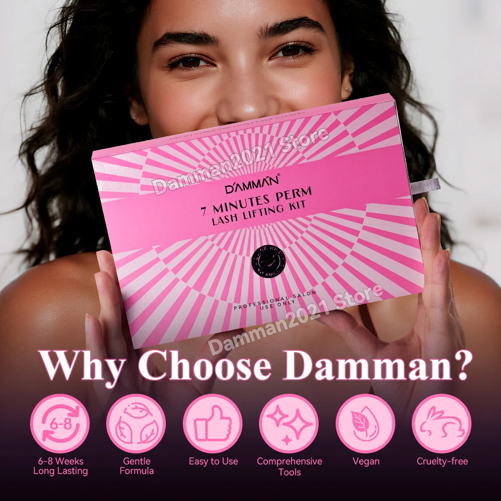 Damman Professional Lash Lifting Kit Eyelash Curling Lifting Set Long Lasting Lash Lift Perm Kit Makeup Tools For Salon Use