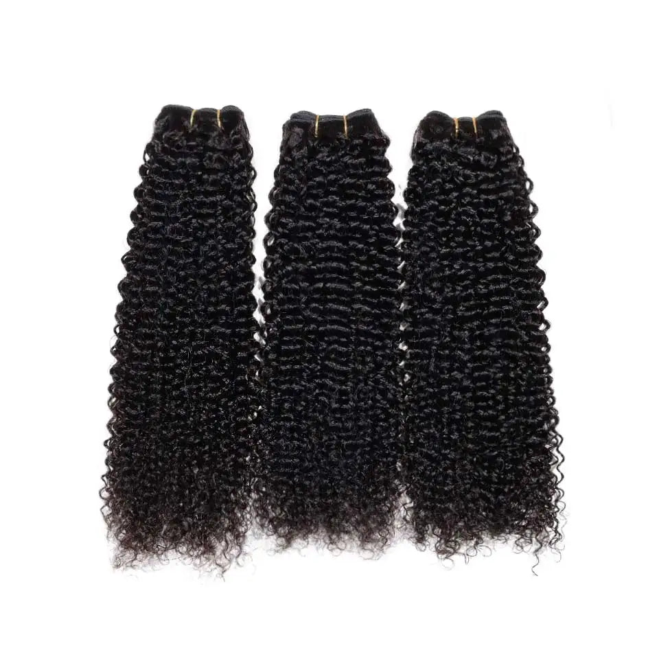 ALI GRACE Hair Kinky Curly Human Hair Bundles 1/3/4 Pcs Brazilian Hair Bundle 28 30 Inch Remy Hair Curly Weaving Natural Color
