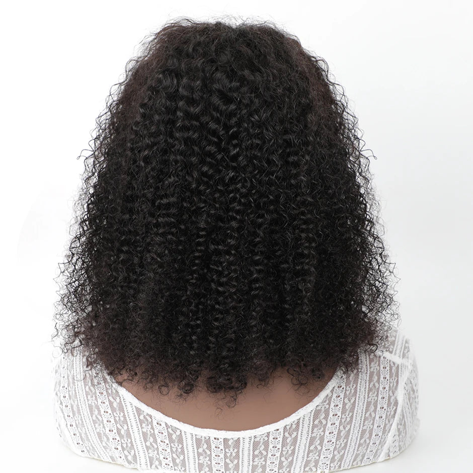 Wear Go Glueless Wig ISEE Indian Kinky Curly Short Bob 7x5 Glueless Wig Human Hair Ready To Wear 13x4 Wig Pre Bleached Knots