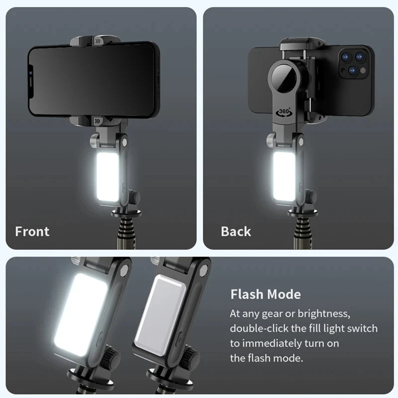 Handheld Gimbal Stabilizer Selfie Stick Tripod For iPhone Android Cell Phone Mobile Smartphone Camera Hand Portable Cellphone