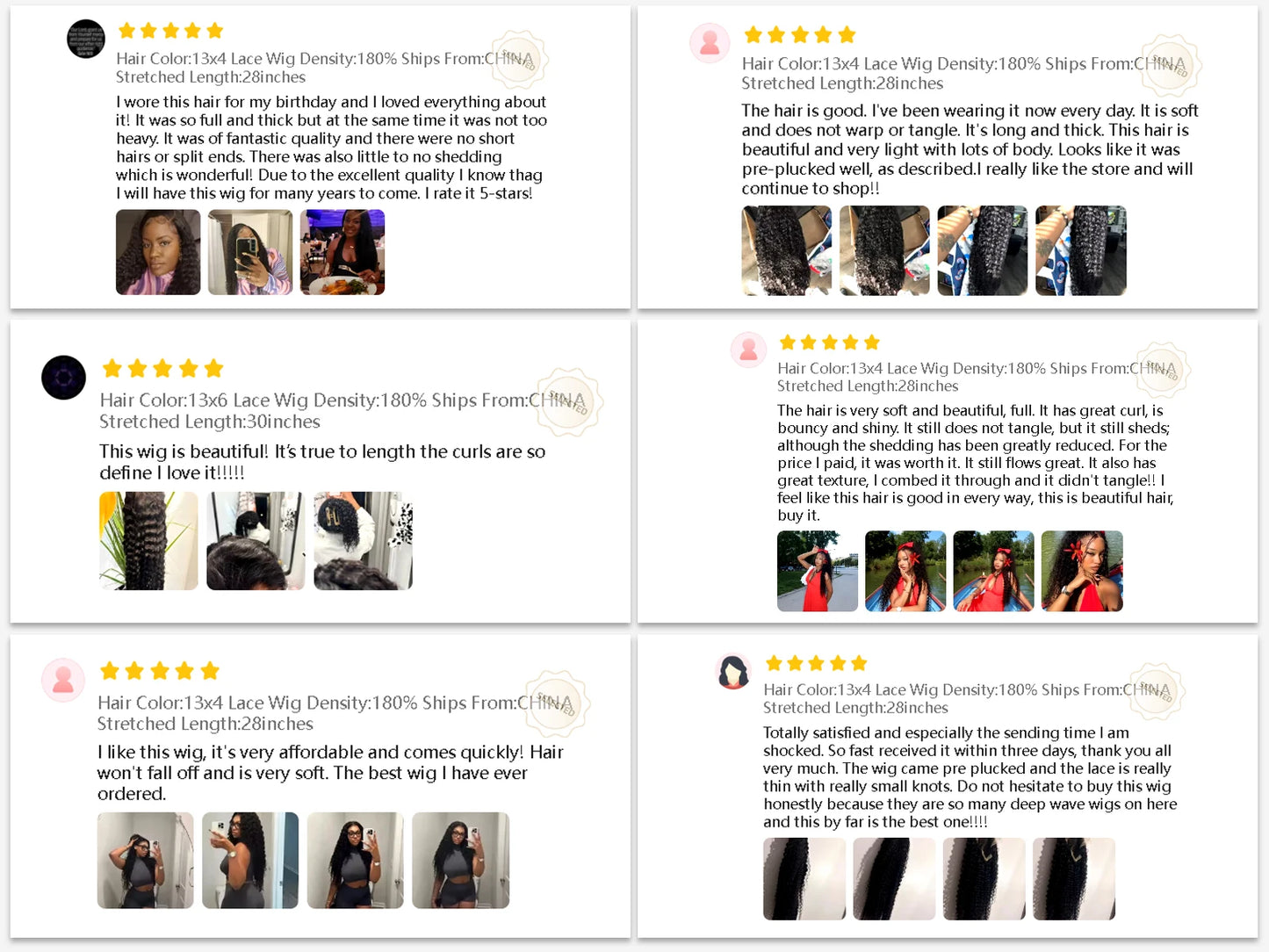 Premium 13x6 HD Lace Front Wig - Brazilian Virgin Deep Wave Human Hair 30 Inch