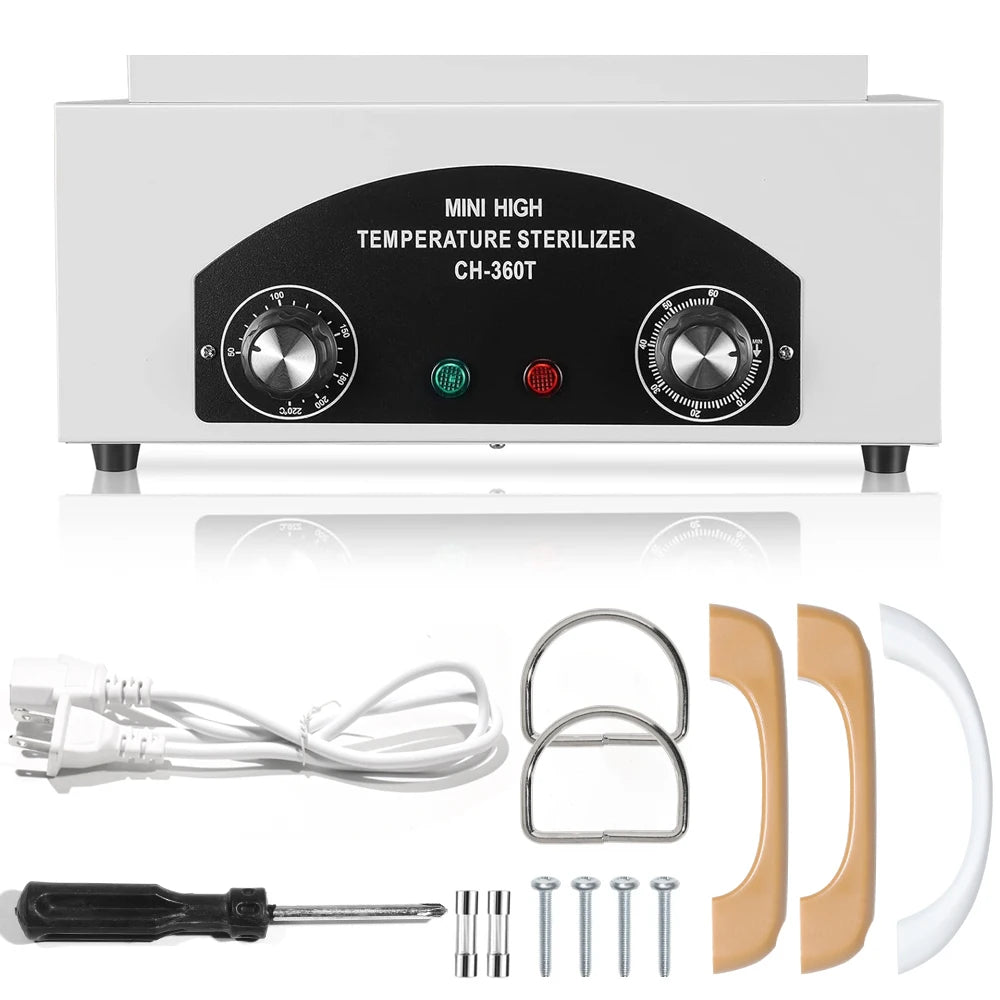 LINMANDA High Temperature Sterilizer Autoclave Machine Nail Tool Sterilizer Dry Heat Sterilizer SPA Salon-Tattoo Metal Tools