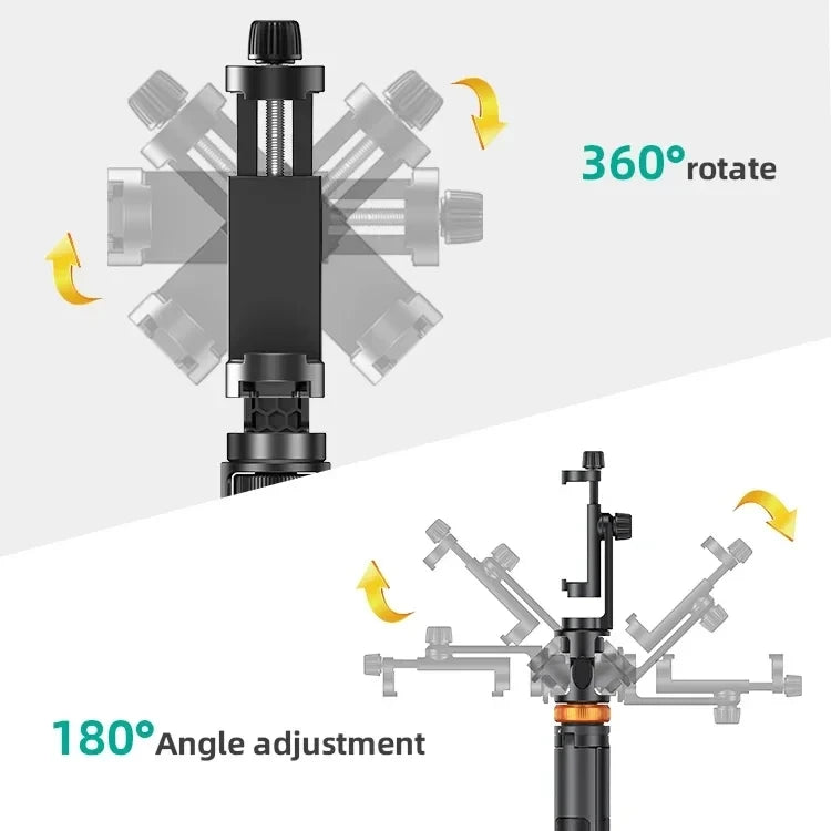 1.49M Wireless Selfie Stick Tripod Stand with Bluetooth Remote Extendable Tripod for iPhone Mobile Phone Tiktok Live Streaming