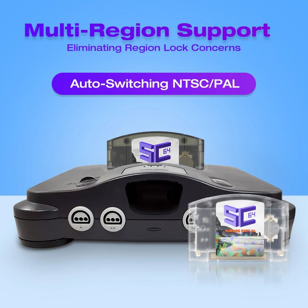 SummerCart64 Open Source N64 Game Card For Nintendo 64 Game Console With Simulator Function Compatibility 5400+ games