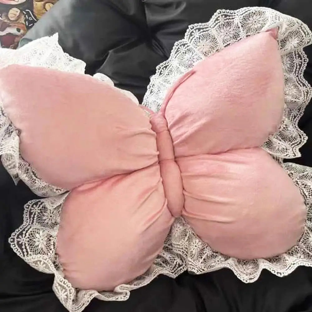 Cute Princess Butterfly Office Pillow Living Room Bow Bedroom Car Sofa Cushion Home New Pillow Room Home Garden Decor