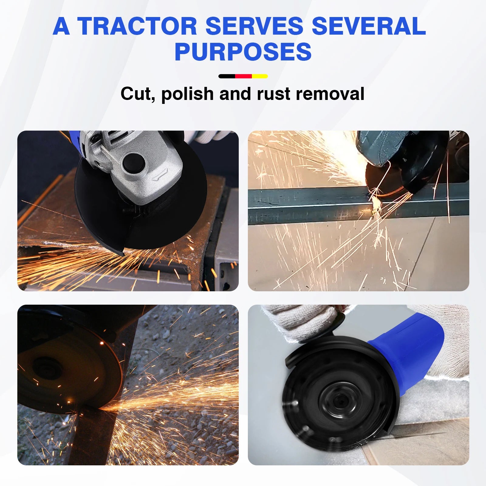 ELECTRIC ANGLE GRINDER 2000W CUTTING GRINDING SANDING POWER TOOL 115mm 230V DIY FOR Halloween,Christmas Decorations