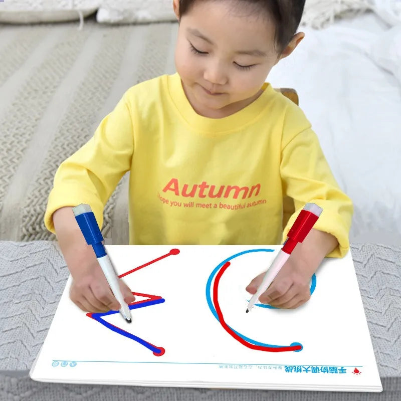 Hand-Brain Coordination Action Practice Development Set Used for Overall Brain Balance Attention Improvement Tool