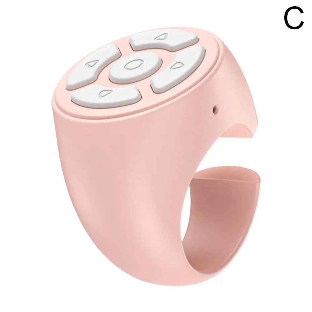 Portable Multi Function Bluetooth Remote Control For Fingertip Selfies Video Control Automatic Page Turning Browsing On Photo